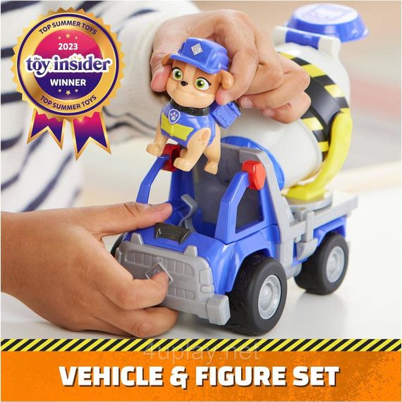 Щенячий патруль Крепыш и команда Бетономешалка Микс Оригинал Paw Patrol Rubble & Crew Mix’s Cement Mixer | Зображення 3