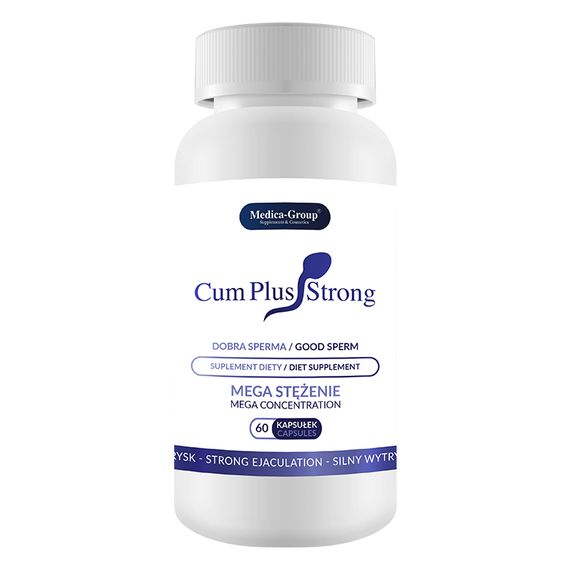 Таблетки Cum Plus Strong для збільшення кількості та якості сперми, 60 капсул