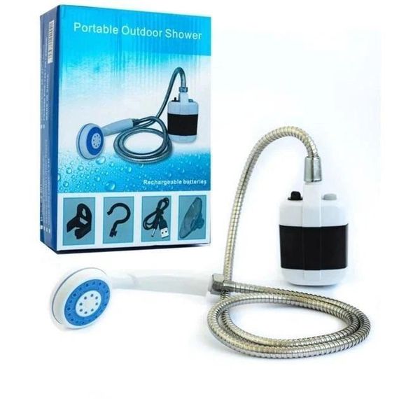 Душ акумуляторний туристичний портативний похідний мобільний душ Portable Outdoor Shower | Зображення 3