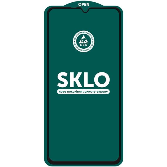 Захисне скло SKLO 5D (тех.пак) для Xiaomi Redmi 14C / A4 / Poco C75 Чорний