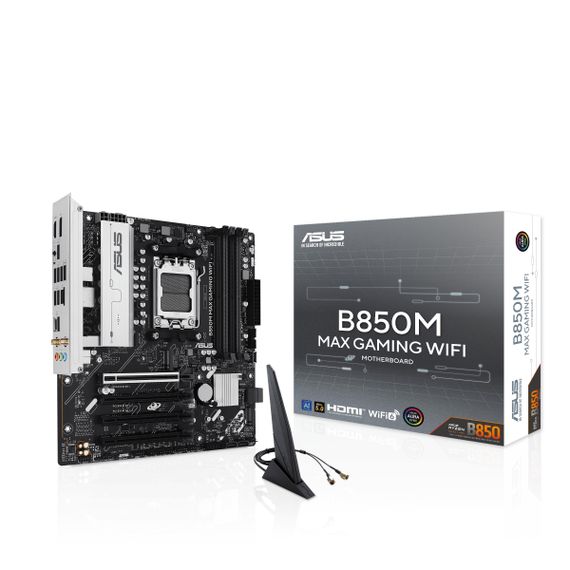 Материнcкая плата ASUS B850M MAX GAMING WIFI sAM5 B850 4xDDR5 M.2 HDMI DP WiFi BT mATX 90MB1LL0-M0EAY0 | Зображення 5