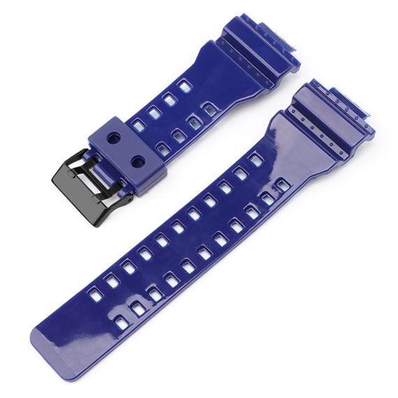 Ремінець для Casio G-Shock GA-100/110/120 Dark Blue-Glossy BK | Зображення 1