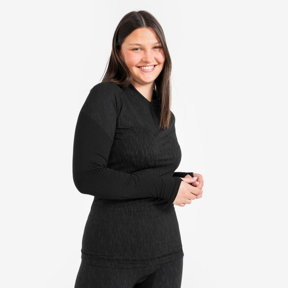 Термофутболка з довгими рукавами Keepdry для дорослих чорна - S. | Зображення 1