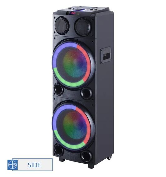 Акустическая система портативная XPRO HS-TD1020 с двумя микрофонами караоке(MER-15697_9455) | Зображення 3