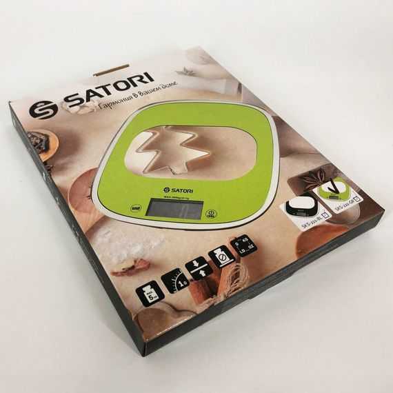 Ваги для кондитера Satori SKS-221-GR до 5кг | Ваги для зважування | Кухонні AY-394 електронні ваги | Зображення 2