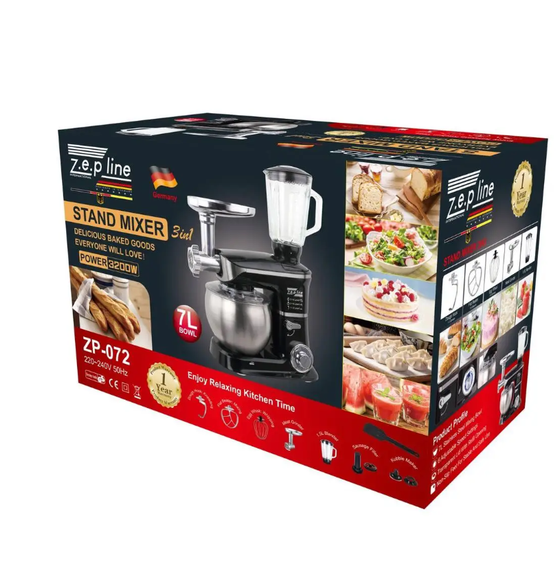Кухонний комбайн 3в1 Philips ZP-072 7 л 3200W (41905-ZP-072_4005) | Зображення 9
