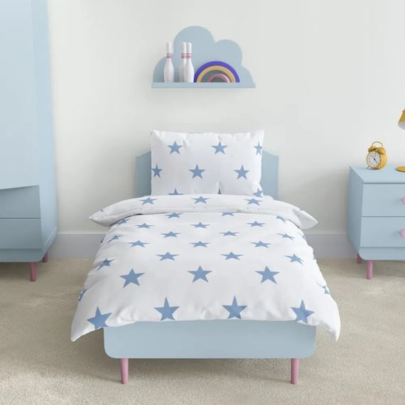 Постільна білизна підліткова ТЕП Soft dreams Зірки 2-04191-29907 150х215 см блакитний