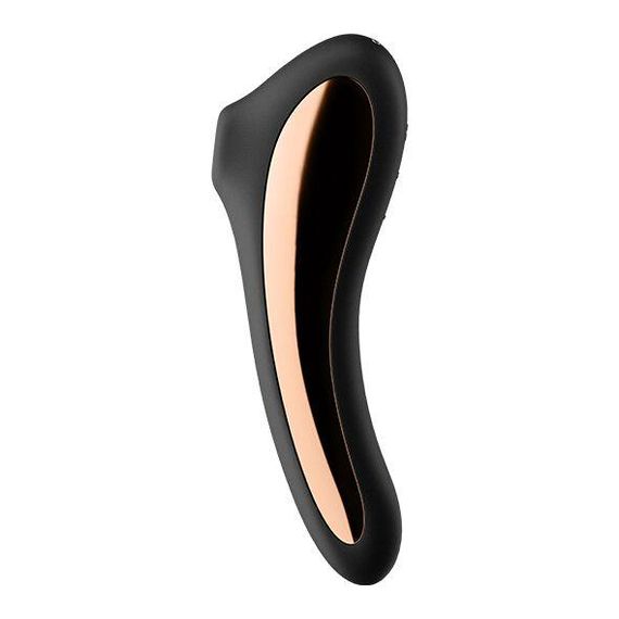 Вакуумний стимулятор з вібрацією Satisfyer Dual Kiss, Чорний | Зображення 1
