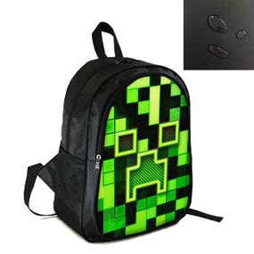 Рюкзак городской/школьный 38×28см с принтом Minecraft Крипер детский, подростковый,спортивный(4168)