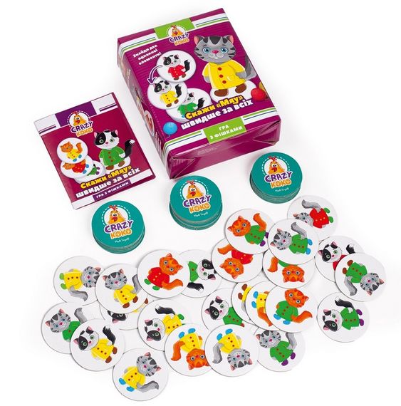Настольная игра "Скажи МАУ!" VT8025-07 Crazy Koko Vladi Toys, в коробке (4820234764198) | Зображення 1