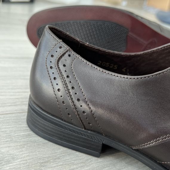 Кожаные коричневые туфли IKOS 41 44 размер | Зображення 4