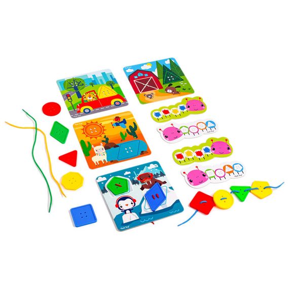 Гра-шнурівка "Fisher-Price. Maxi гудзики" Vladi Toys VT2905-22 Укр | Зображення 4