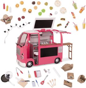 Транспорт для кукол Our Generation Продуктовый фургон розовый BD37969Z (BD37969Z)