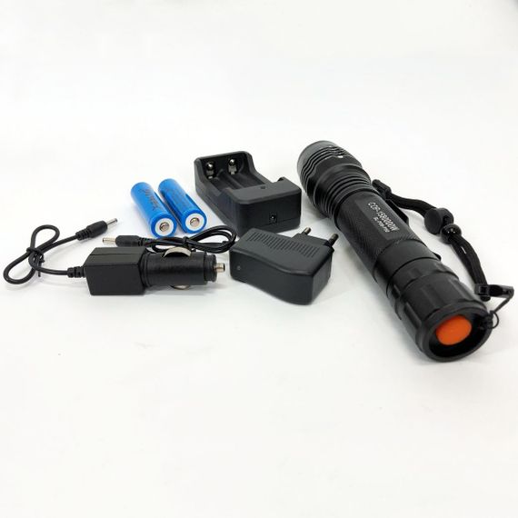 Фонарь переносной с лед лампой Bailong, Лед фонарик с зарядкой, Фонарь ручной металлический TH-48 | Зображення 7