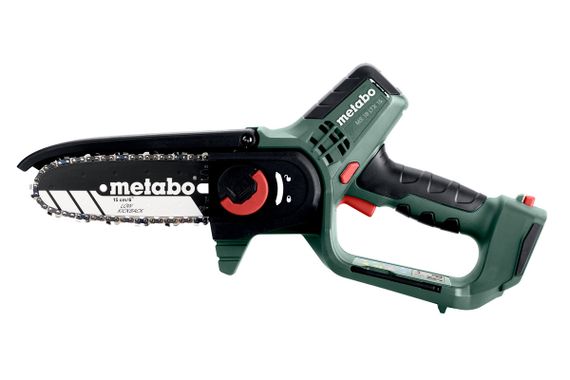 Пила ланцюгова mini Metabo MS 18 LTX 15 акумуляторна 18В Li-Ion 600856850 каркас