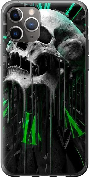 Чехол на iPhone 11 Pro Max Череп-часы "4100u-1723-17620"