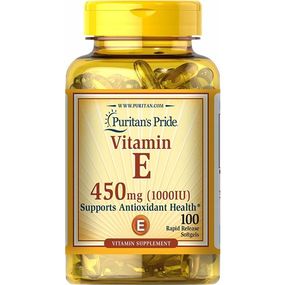 Витамин E Puritan's Pride Vitamin E 1000 IU 100 Softgels