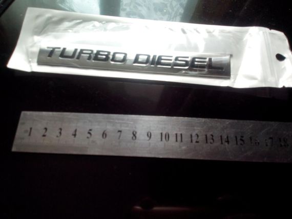 Шильд значок емблема прикраса шильдик для автомобіля авто turbo disel | Зображення 1