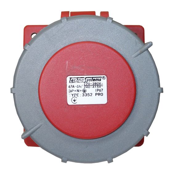 Розетка 3352 PRO прихована 3Р+РЕ+N 63А 380В IP67 Ny95503759 | Зображення 2