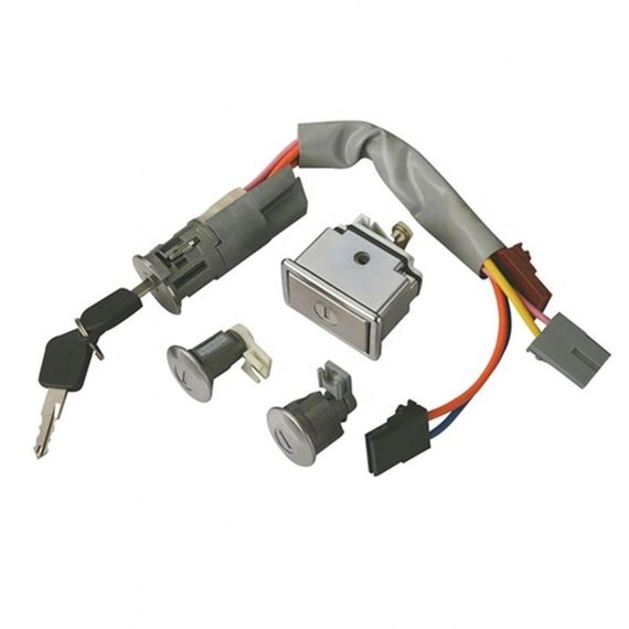 Peugeot 405 седан (92-97) комплект личинок замків 4 шт 012705Q (запалювання+дверні+багажник+ключі), Пежо