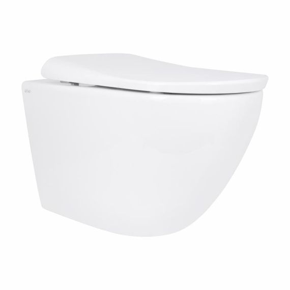 Унітаз підвісний Qtap Robin ML Ultra Quiet 490×365×325 мм, із сидінням Soft-close MagLock, White QTROBML26W49621