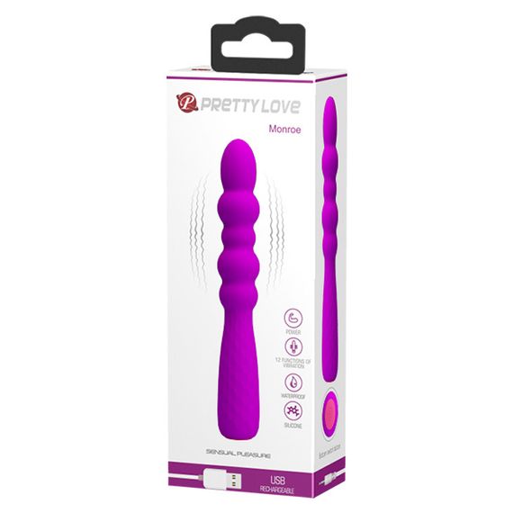Вібратор - Pretty Love Monroe Vibrator Purple Sex Aura | Зображення 9