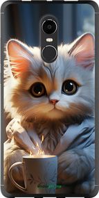 Чохол на Xiaomi Redmi Note 4X Білий кіт "5646t-951-2448"