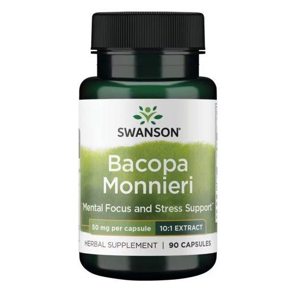 Бакопа Моньє Swanson Bacopa Monnieri 10:1 Extract 50 mg 90 caps