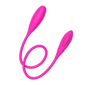 Гибкий двойной вибратор Baile Pretty Love Snaky Vibe USB – Вибраторы