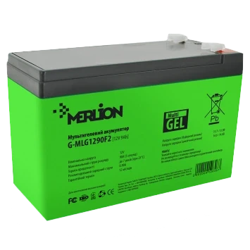 MERLION G-MLG1290F2 9А•г 12В мультигель Свинцево-кислотна акумуляторна батарея