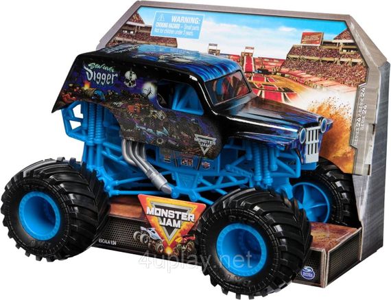 Монстр-трак Spin Master Monster Jam Son-Uva Digger 1:24 сын Grave Digger’а | Зображення 1