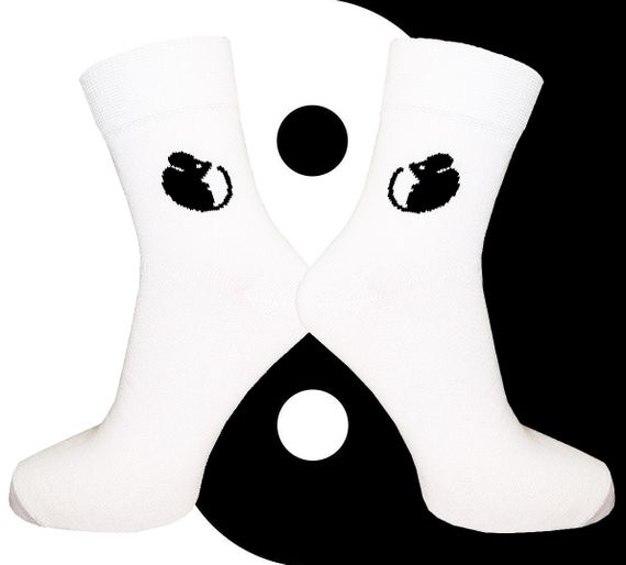 Подростковые носки с рисунком мышки Twinsocks р21-23(36-38),22-24(35-37), 23-25(38-40),24-26(38-40) белый | Зображення 3