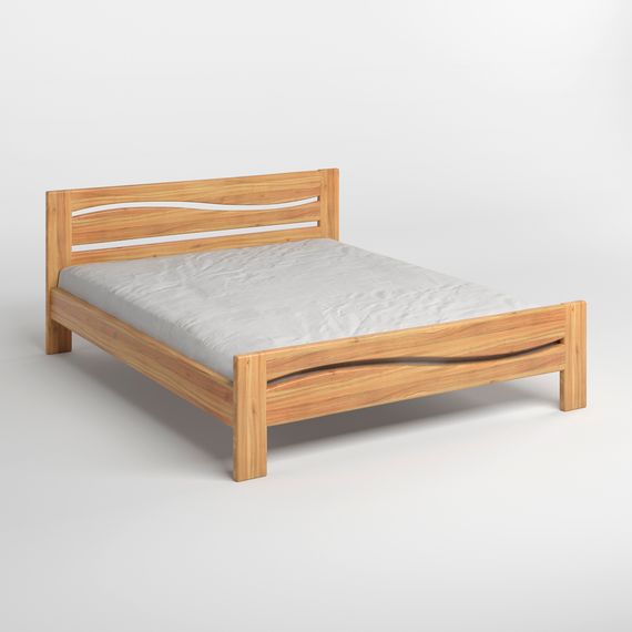 Двоспальне ліжко Mebigrand Неаполь Горіх світлий 160х190 см (MBG-2187) | Зображення 1