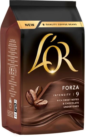 Кофе в зернах L'OR Espresso Forza 200 гр Зерно Льор крепкий ароматный кофе