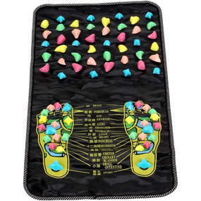 Масажний килимок для ніг із камінням 70 х 35 см, ортопедична доріжка для ніг і спини