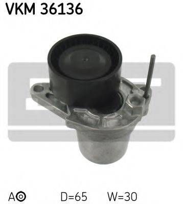 Ролик натяжний ременя поліклінового (Вир-во SKF) SKF VKM36136 на RENAULT SCÉNIC III (JZ0/1_)