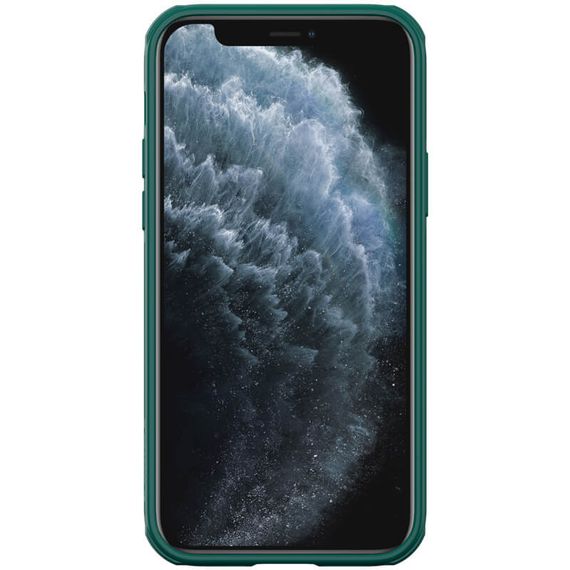 Карбонова накладка Nillkin CamShield Pro для Apple iPhone 14 Pro (6.1") Dark Green | Зображення 1