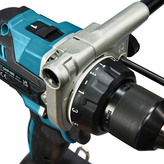 Шурупокрут з ударним режимом акумуляторний Makita DHP486Z (130 Нм, 1.5-13 мм, BL, LXT, без акумуляторів та зарядного пристрою) | Зображення 6