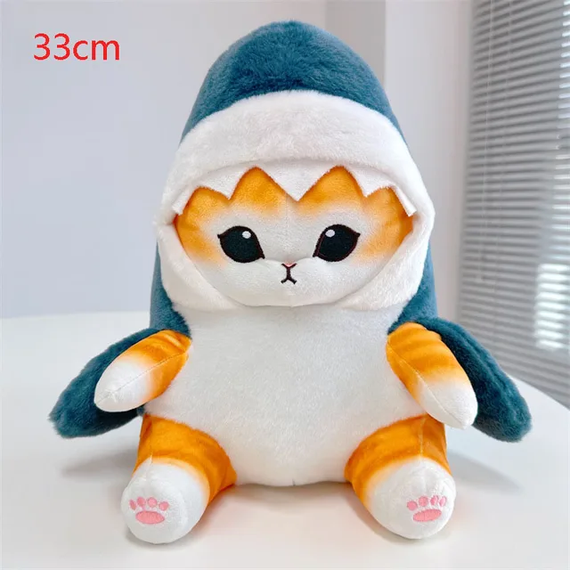 Мягкая игрушка SV "Коша с капюшоном" в виде акулы 33 см Оранжевый (sv3860)