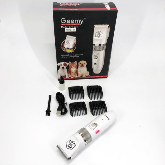 Машинка Gemei GM-634 для стрижки тварин машинка для грумінгу | Зображення 2