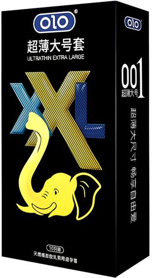 Презервативи Olo 0.01 XL, ультратонкі, збільшеного розміру, 10 шт Sex Aura