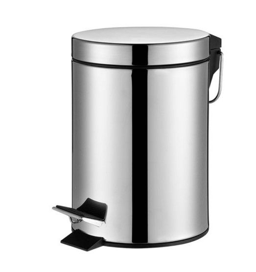 Відро для сміття кругле Zerix Solo-TC0103 SS Color 3 л нержавійка (ZX5895) | Зображення 4