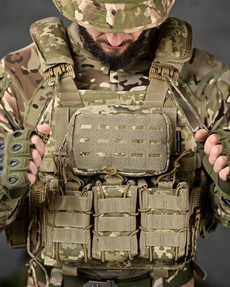 Плитоноска Single Sword 4 точки быстрого сброса пиксель  ТН6600 | Зображення 4