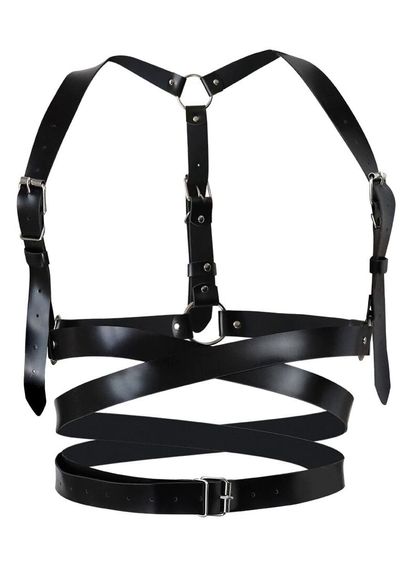 Портупея Art of Sex Melani Leather harness Чорна XS/S/M