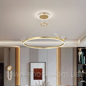 Люстра потолочная LED C18/700-gd-k Золото 40-170х70х70 см.