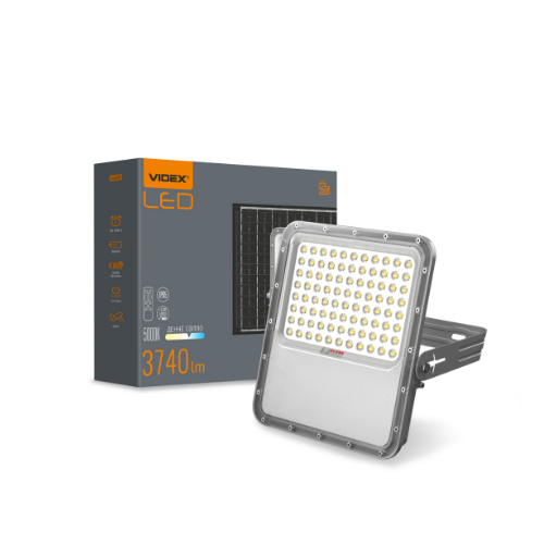 LED прожектор автономний VIDEX VL-FSO5-3005 3740Lm 5000K