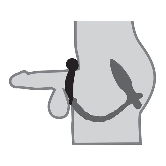 Анальна пробка з ерекційним кільцем Pipedream Anal Fantasy Collection з вібрацією, чорний sexstyle | Зображення 3