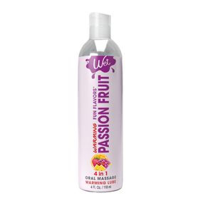 Лубрикант їстівний зі смаком маракуї Wet Passion Fruit зі зігріваючим ефектом, 118 мл
