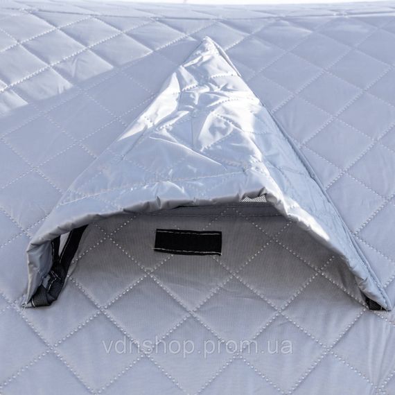Палатка зимняя утепленная "Куб" 210х210х210 для рыболова туризма кемпинга и путешествий Серая LU-BD18G | Зображення 5