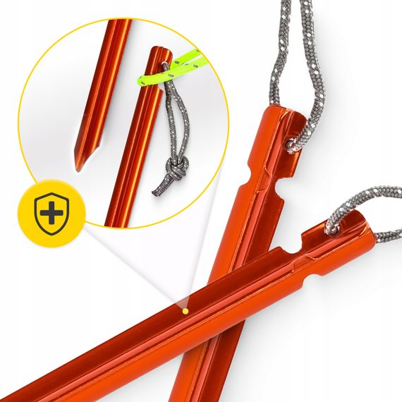 Набір кілочків для намету Mountain Goat алюмінієві 15 см, Y-подібні 10 шт (P-5905973406888) | Зображення 6